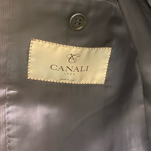 Canali 1934 Recent 50 40R Navy Micro Stripe Jacket - Picture 7 of 8